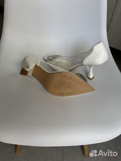 Туфли женские прозрачные 38 на свадьбу