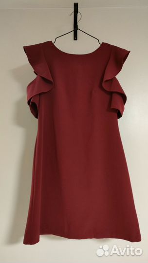 Платье бордовое 46 размер