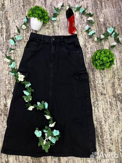 Юбки женские джинсовые