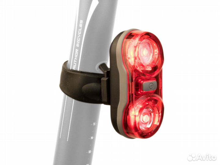 Фонарь задний Author Duplex X7, на подседельный шт