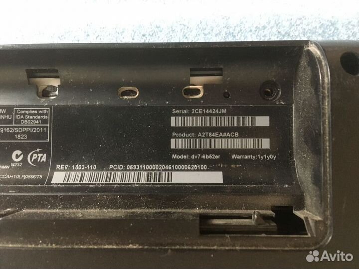 HP dv7-6000 (разбор, по запчастям, деталями)