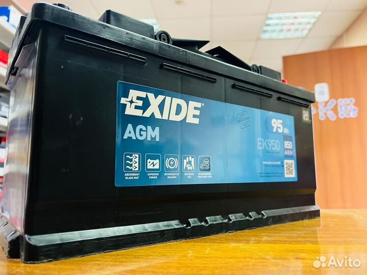 Аккумулятор Exide AGM 95 Ач на Start-Stop на Бмв