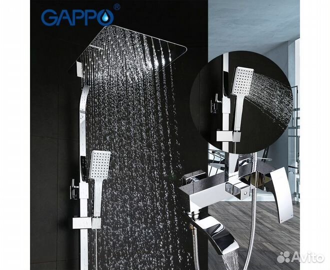 Душевая стойка со смесителем gappo G2407-11