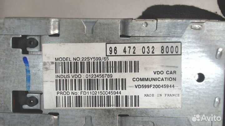 Проигрыватель CD/DVD Citroen C5, 2003