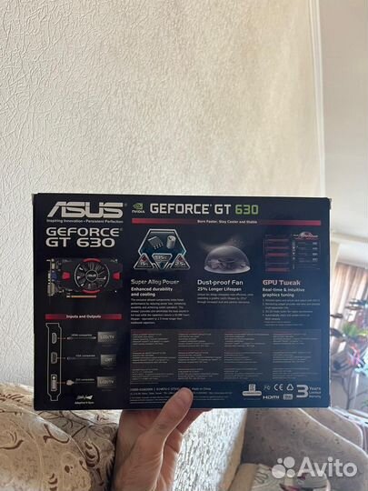 Видеокарта Asus GeForce GT630, новая