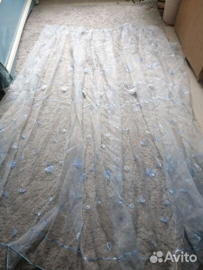 Тюль с вышивкой 5м