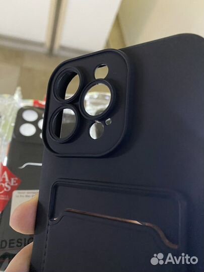 Чехол с карманом для iPhone 14 14 plus 14 pro max