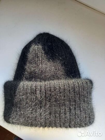 Шапка и варежки из пуха норки