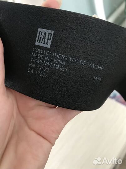 Кожаный женский пояс GAP