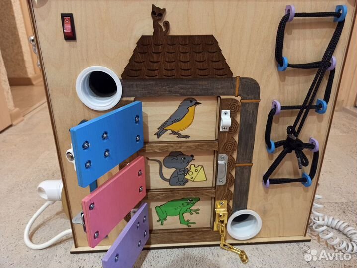 Детская развивающая игрушка Бизикуб 40х40х40