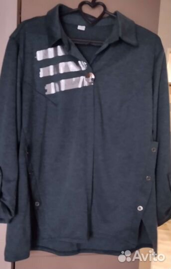 Новая трикотажная блузка.(50-52)