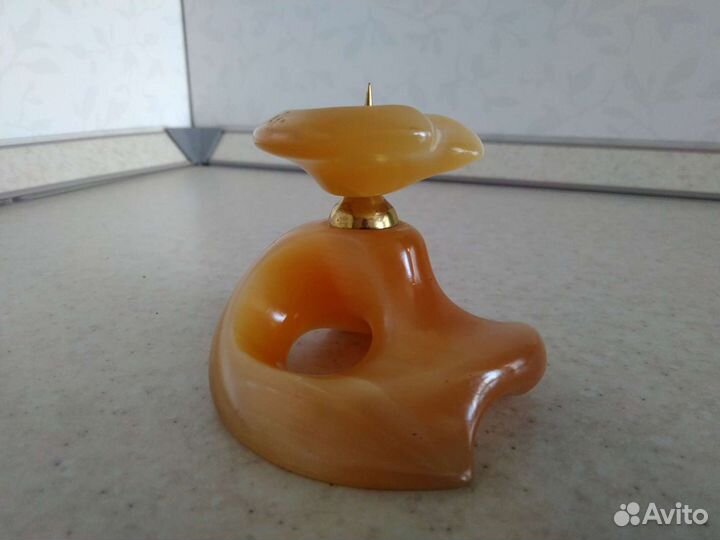 Сувенир Подсвечник из селенита