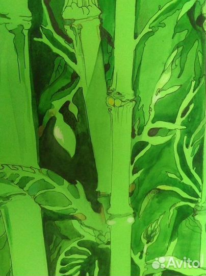 Интерьерная Графика Бамбук