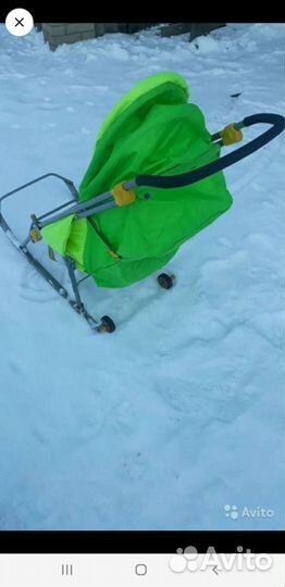 Детские санки с колесами