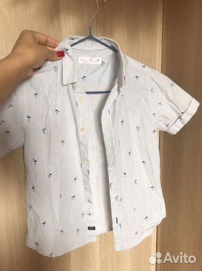 Рубашка zara для мальчика 122