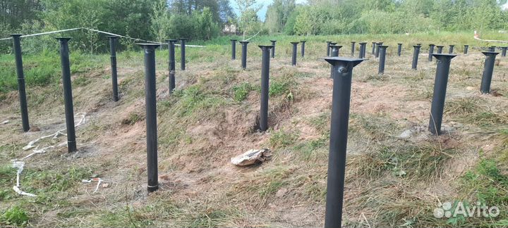 Монтаж винтовых свай