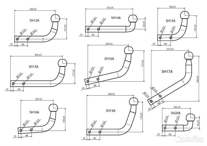 Шар тип A сталь черный