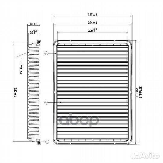 Фильтр воздушный doubleforce DFA1242 double force
