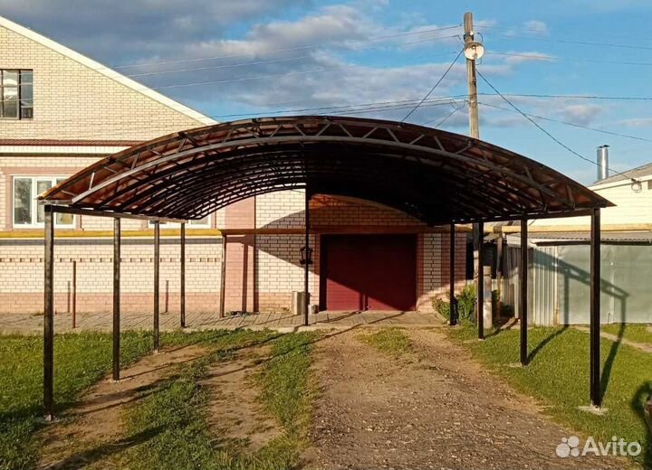 Арочный навес для автомобиля