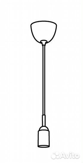 Шнур-подвес гровакка серый