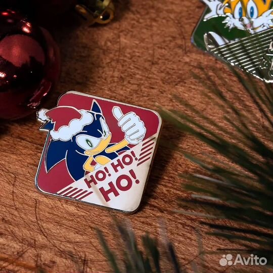 Значок Sonic the Christmas 1.1 - набор из 2 шт