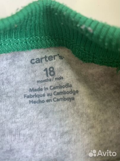 Комбинезоны флисовые carters 18 мес