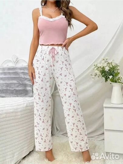 Оптом. Пижама - розовый №Н-60113 - 46-48