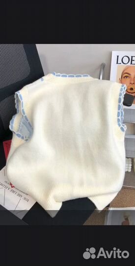 Жилет вязаный женский в корейском стиле