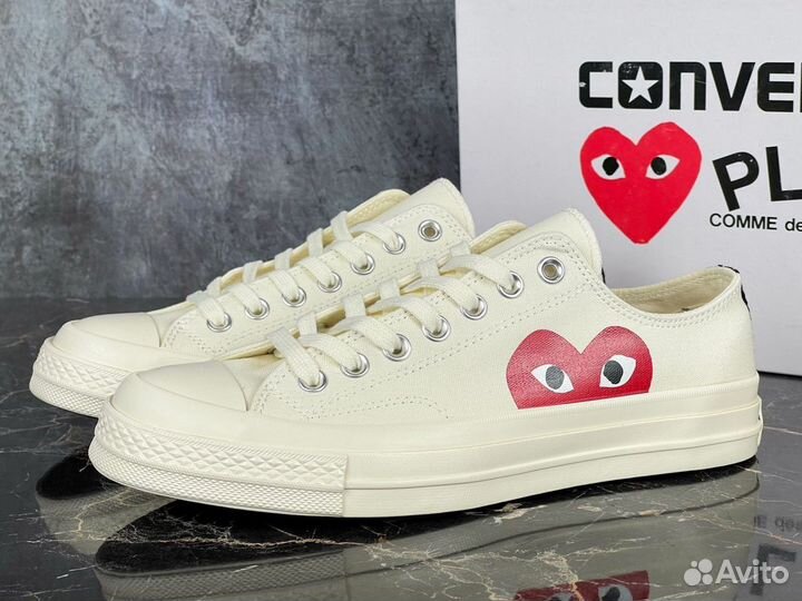 Converse Comme des Garcons Play White Low