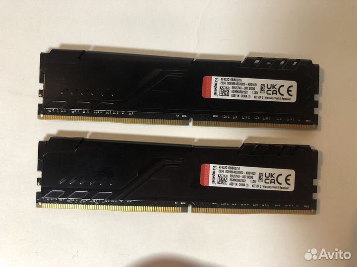 Оперативная память ddr4 kingston hyperx 16гб