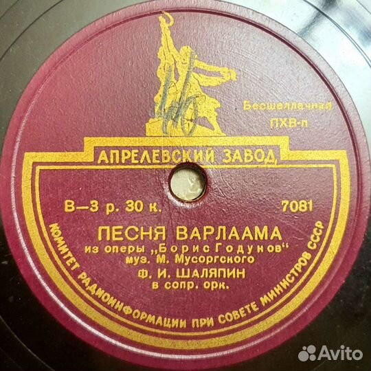 Пластинки для патефона