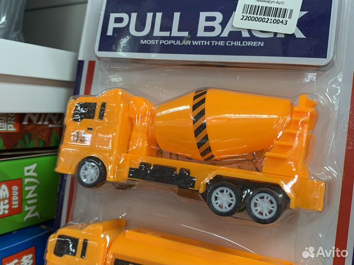 Набор машинок техника 4 штуки