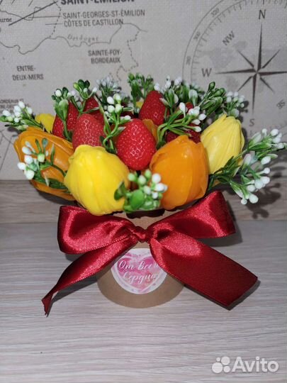 Букет цветов из мыла. Ручной работы