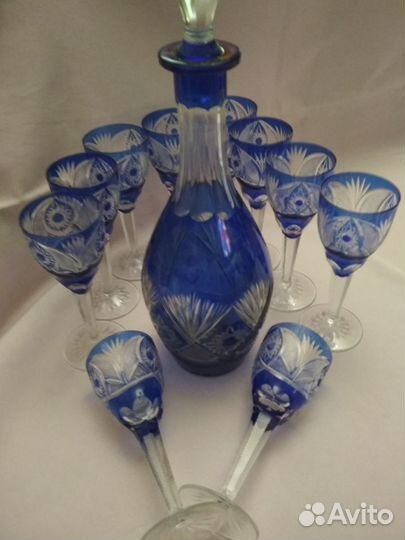 Синий, марганцевый хрусталь Набор 60 г Германия