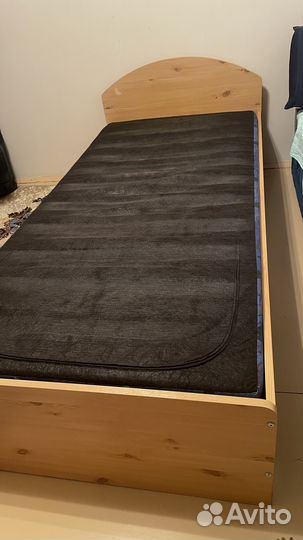 Кровать подростковая с матрасом б/у 90х200