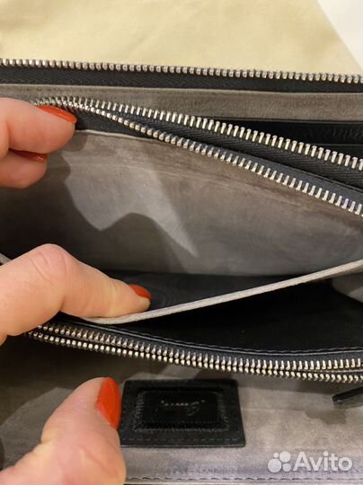 Кошелек кожаный футляр клатч оригинал Brioni