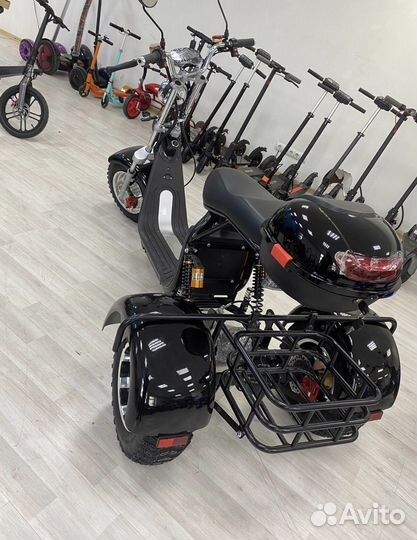 Электроскутер трехколесный Citycoco x11pro trike