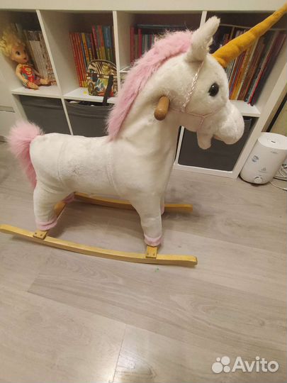Качалка лошадь единорог