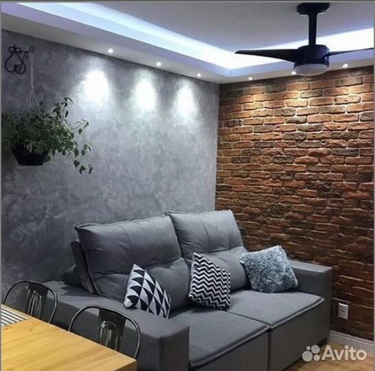 Гипсовая плитка под кирпич