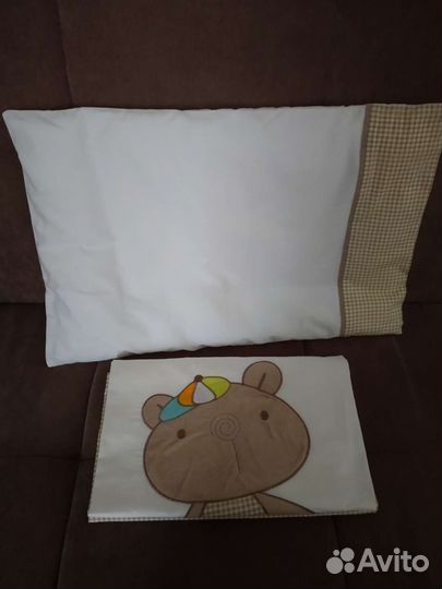 Пододеяльник 2 штуки, подушка с навлочкой