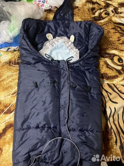 Зимний конверт в коляску