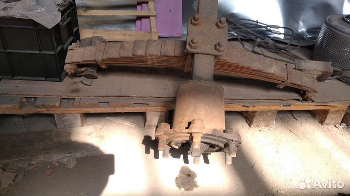 Ось балка для телеги, прицепа с рессорами