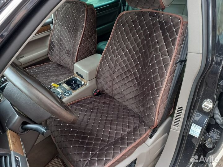 Накидки на сиденья из велюра. Индивидуальный пошив