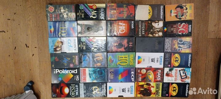 Видеокассеты 70шт фильмы мультфильмы
