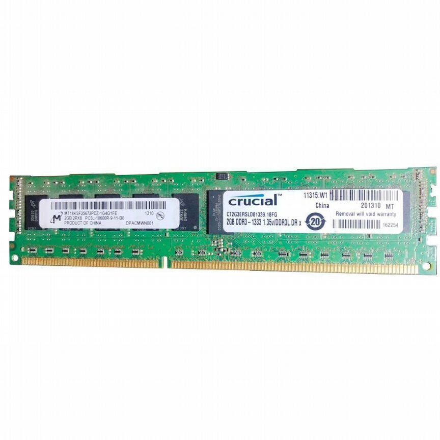 [CT2G3ERSLD81339] Оперативная Память Crucial Ddr3 Ct2g3ersld81339
