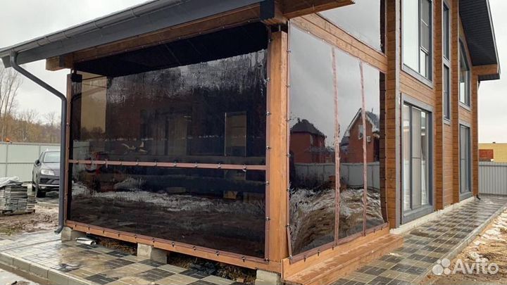 Мягкие окна морозостойкие для террасы беседки вера