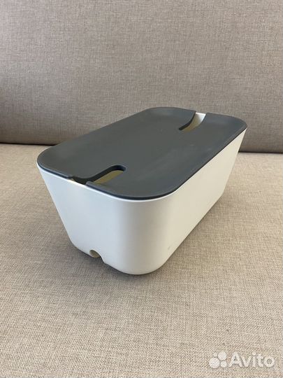 Органайзер для проводов Bosign средний белый-серый