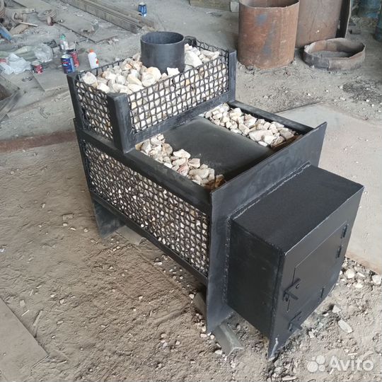 Печь для бани из трубы530