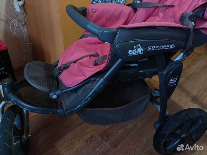 Коляска 3 в 1 cam люлька, прогулочная, автолюлька