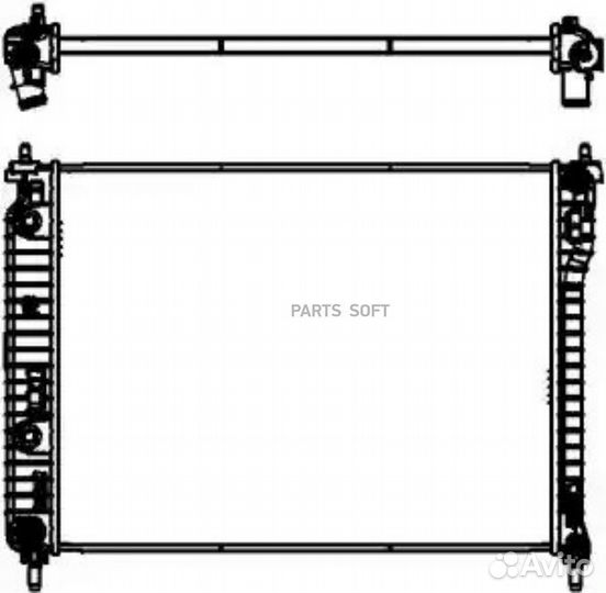 Sakura 35718501 Радиатор двигателя